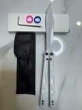Butterfly Live Blade Balisong SEA LION1 White/White FREE SHIPPING Age 18+ only