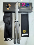Butterfly Live Blade Balisong SEA HAWK Silver/Grey FREE SHIPPING Great Gift Ideas Age 18+ only