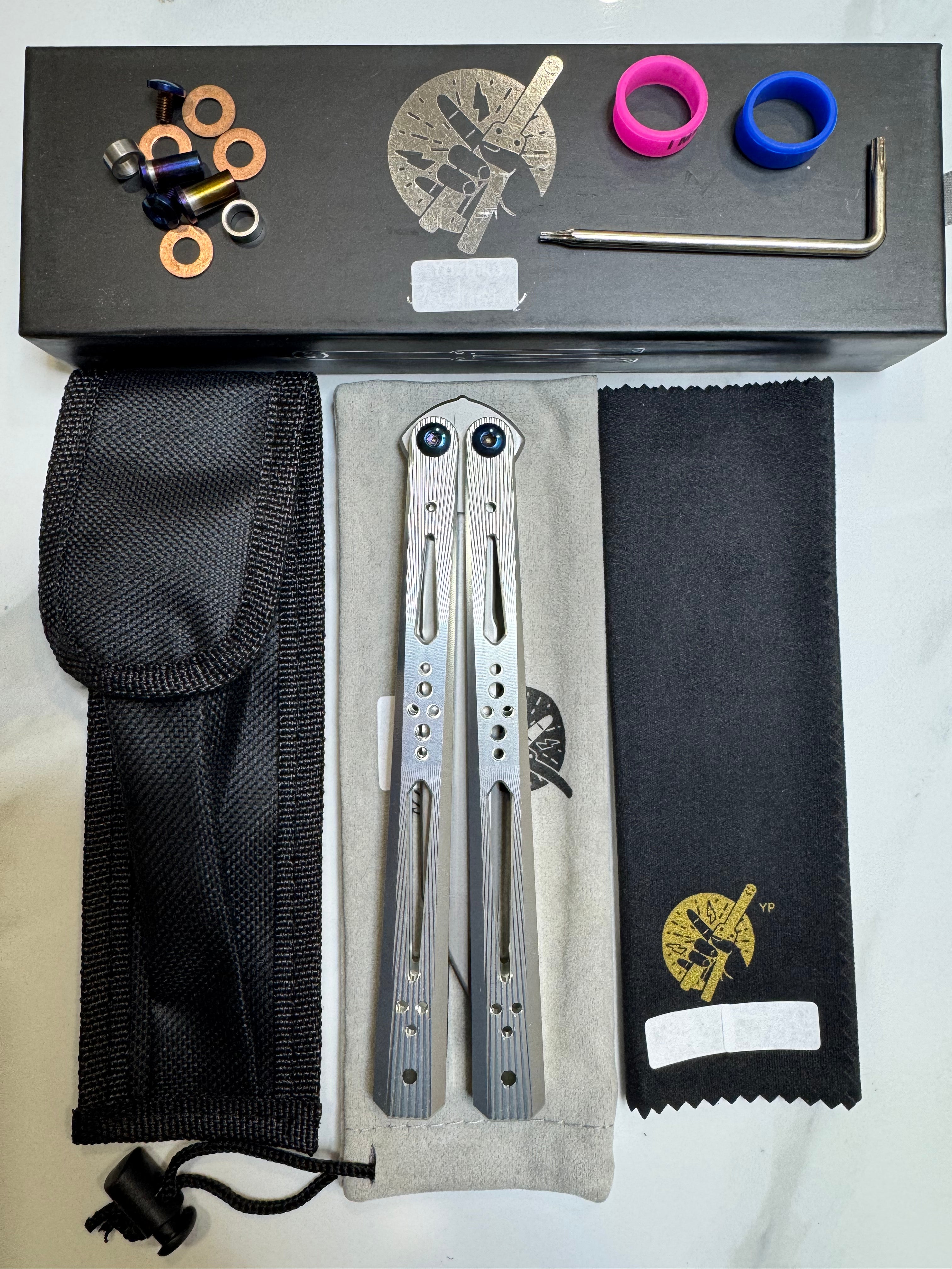 Butterfly Live Blade Balisong SEA HAWK Silver/Grey FREE SHIPPING Great Gift Ideas Age 18+ only