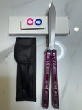 Butterfly Live Blade Balisong SEA LION2 Purple/Grey FREE SHIPPING Age 18+ only