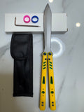 Butterfly Live Blade Balisong SEA LION2 Yellow/Green/Grey FREE SHIPPING Age 18+ only
