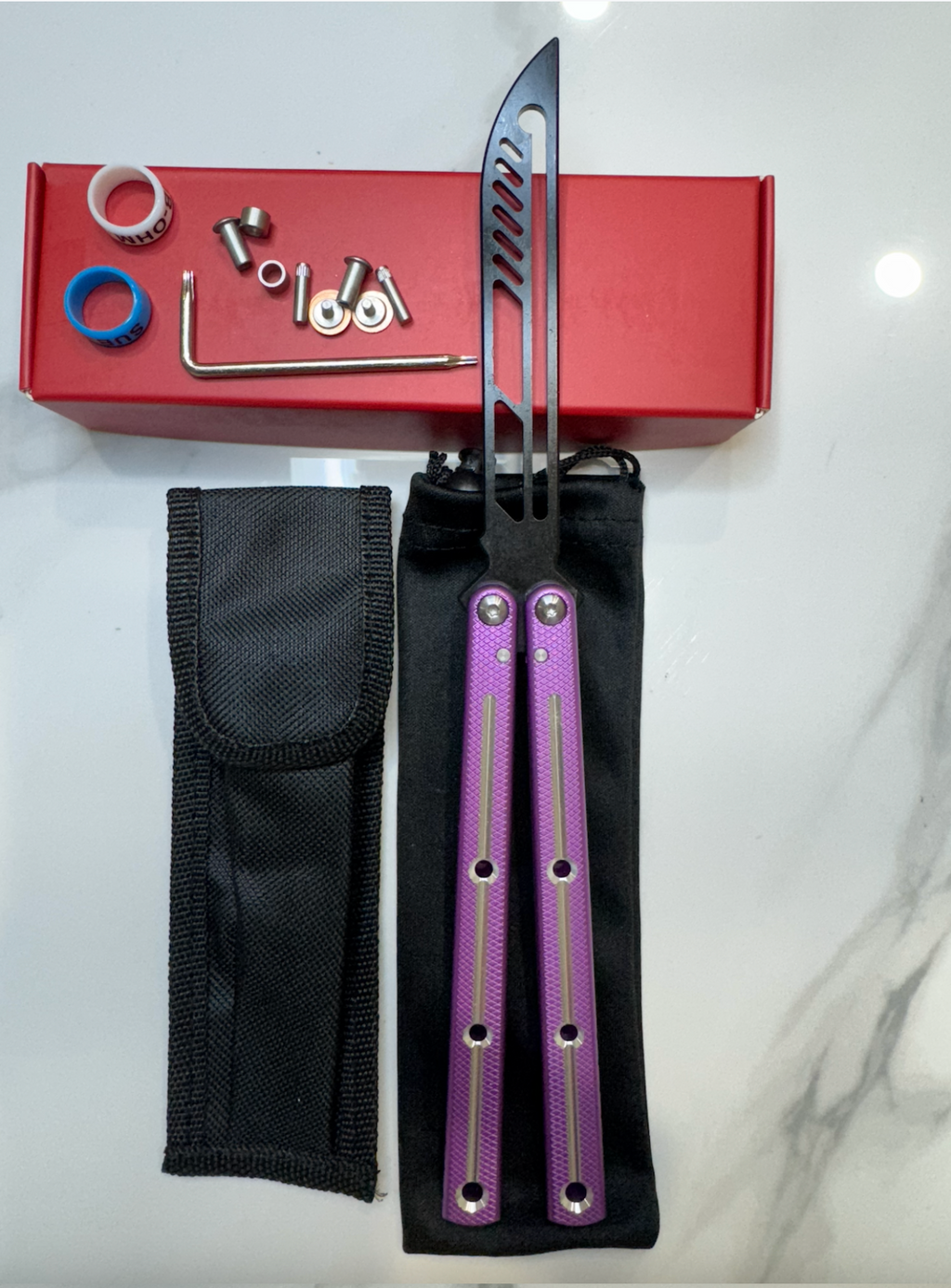 Butterfly Safe Balisong Trainer "PINK” SEA MONSTER PREMIUM QUALITY Free Shipping