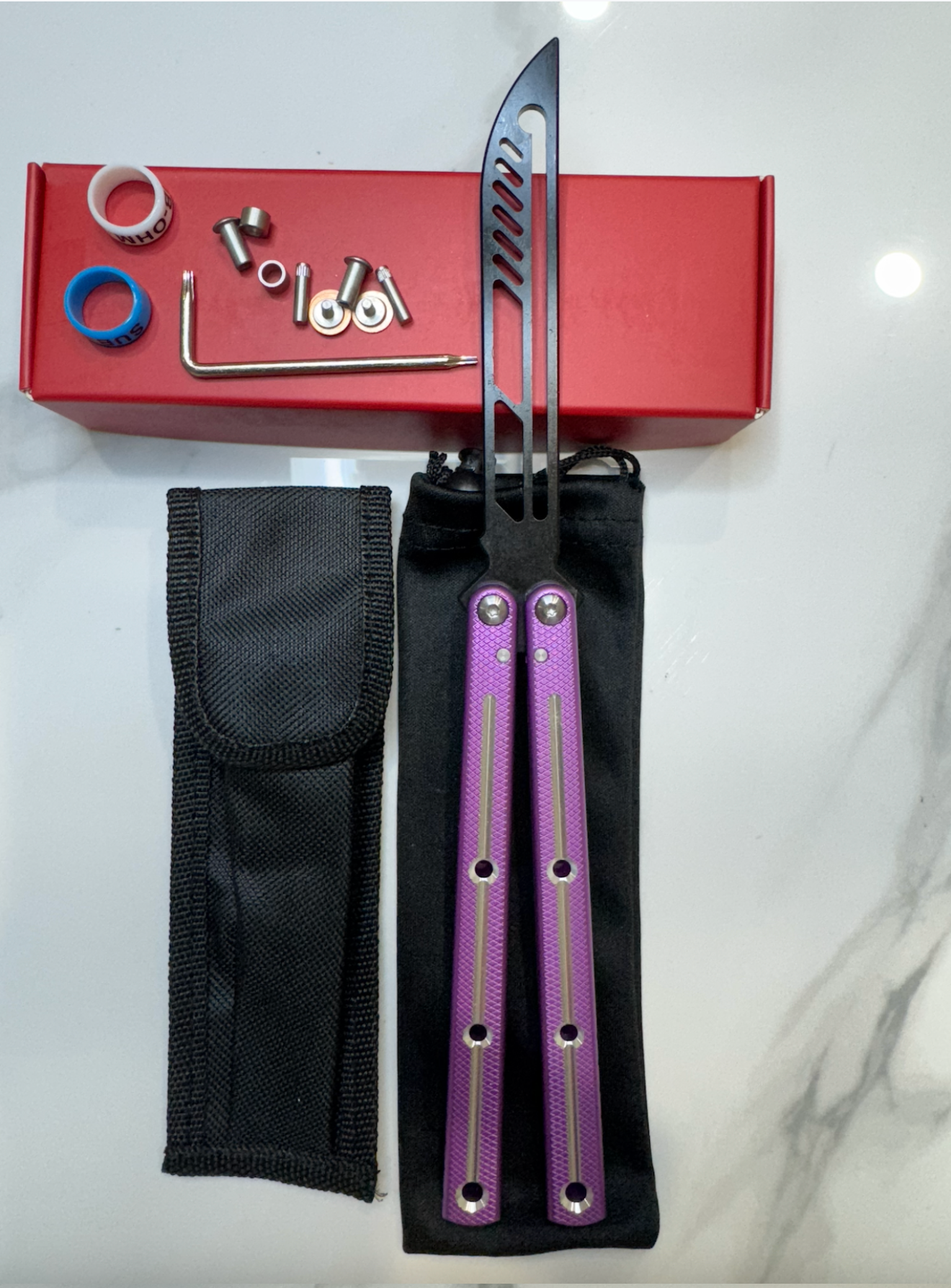 Butterfly Safe Balisong Trainer "PINK” SEA MONSTER PREMIUM QUALITY Free Shipping