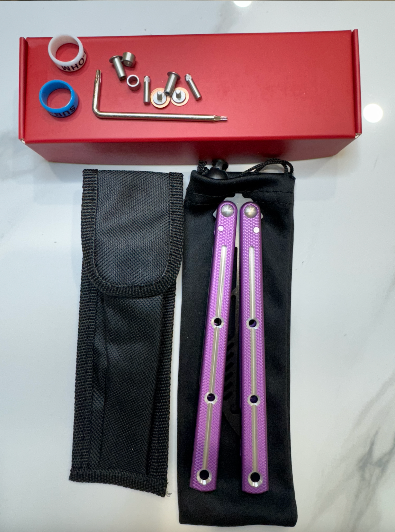 Butterfly Safe Balisong Trainer "PINK” SEA MONSTER PREMIUM QUALITY Free Shipping