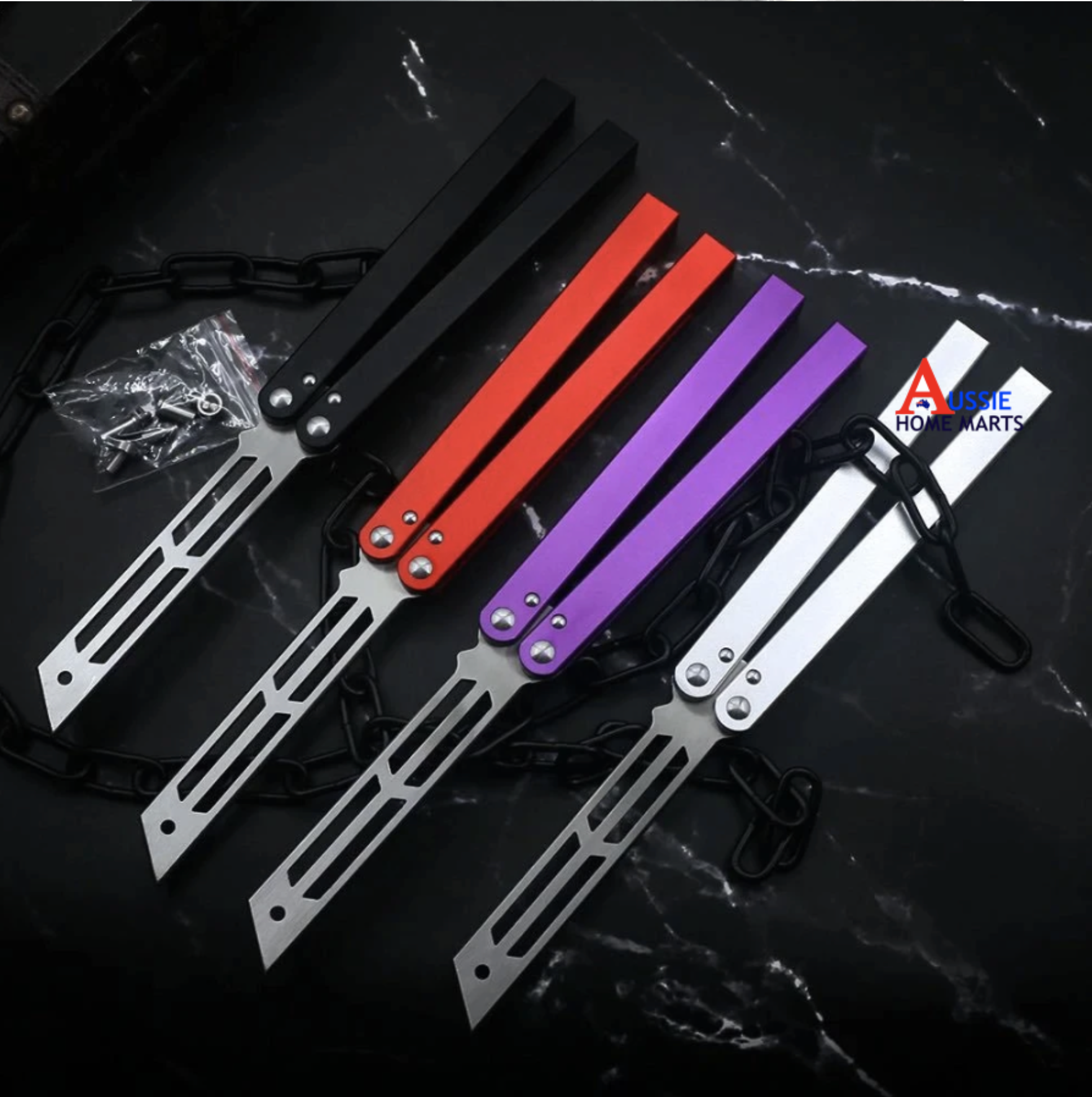 Butterfly Safe Balisong Trainer “RED MACKEREL" PREMIUM QUALITY Free Shipping