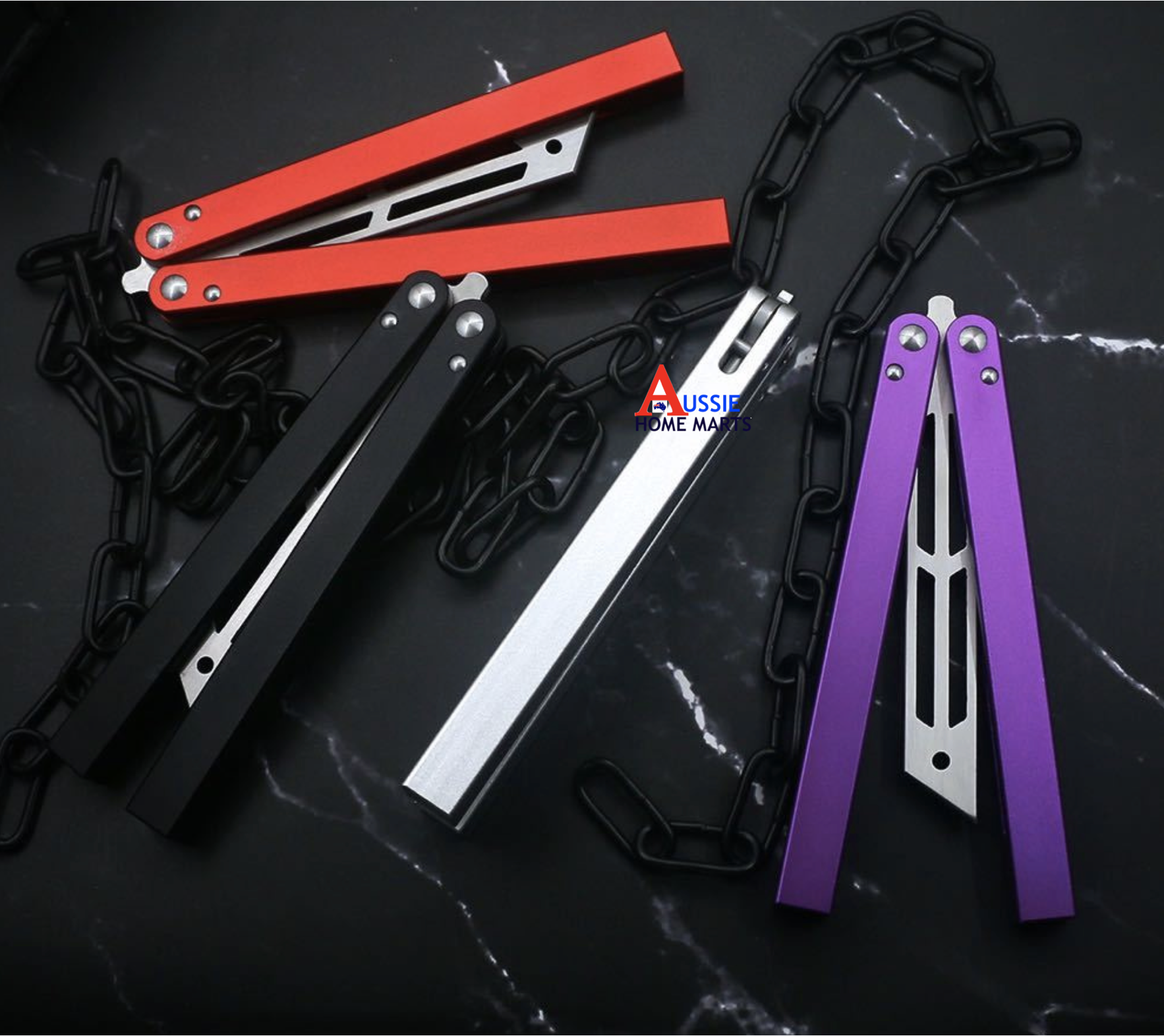 Butterfly Safe Balisong Trainer “RED MACKEREL" PREMIUM QUALITY Free Shipping