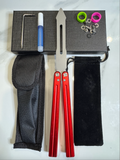 Butterfly BALISONG Trainer ALUMIS Red Tip Silver Blade PREMIUM Free Shipping