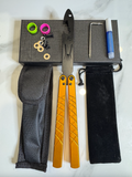 Butterfly BALISONG Trainer/bottle opener TigerShark Gold/Black PREMIUM QUALITY Free Shipping