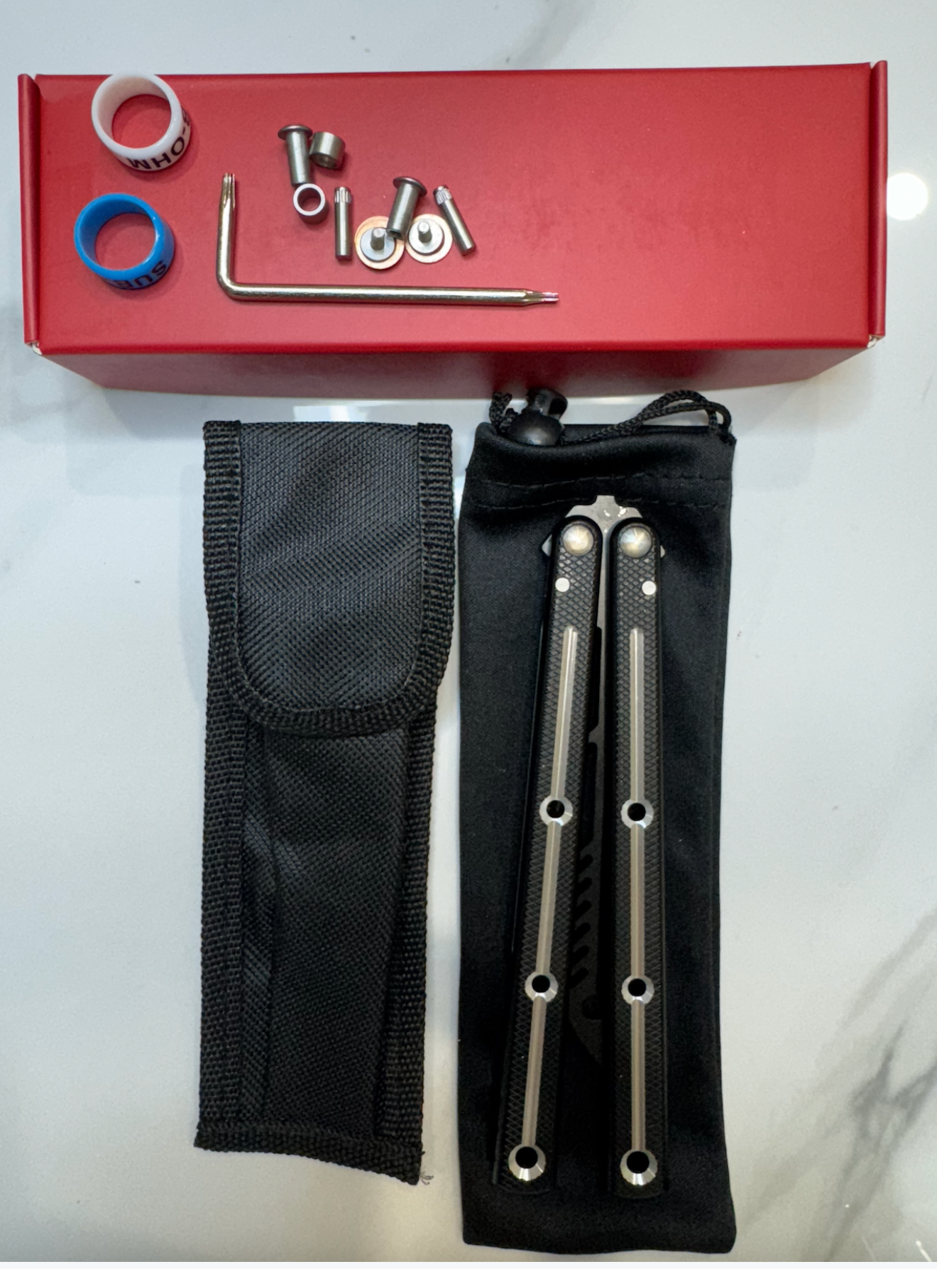 Butterfly Safe Balisong Trainer "BLACK” SEA MONSTER PREMIUM QUALITY Free Shipping
