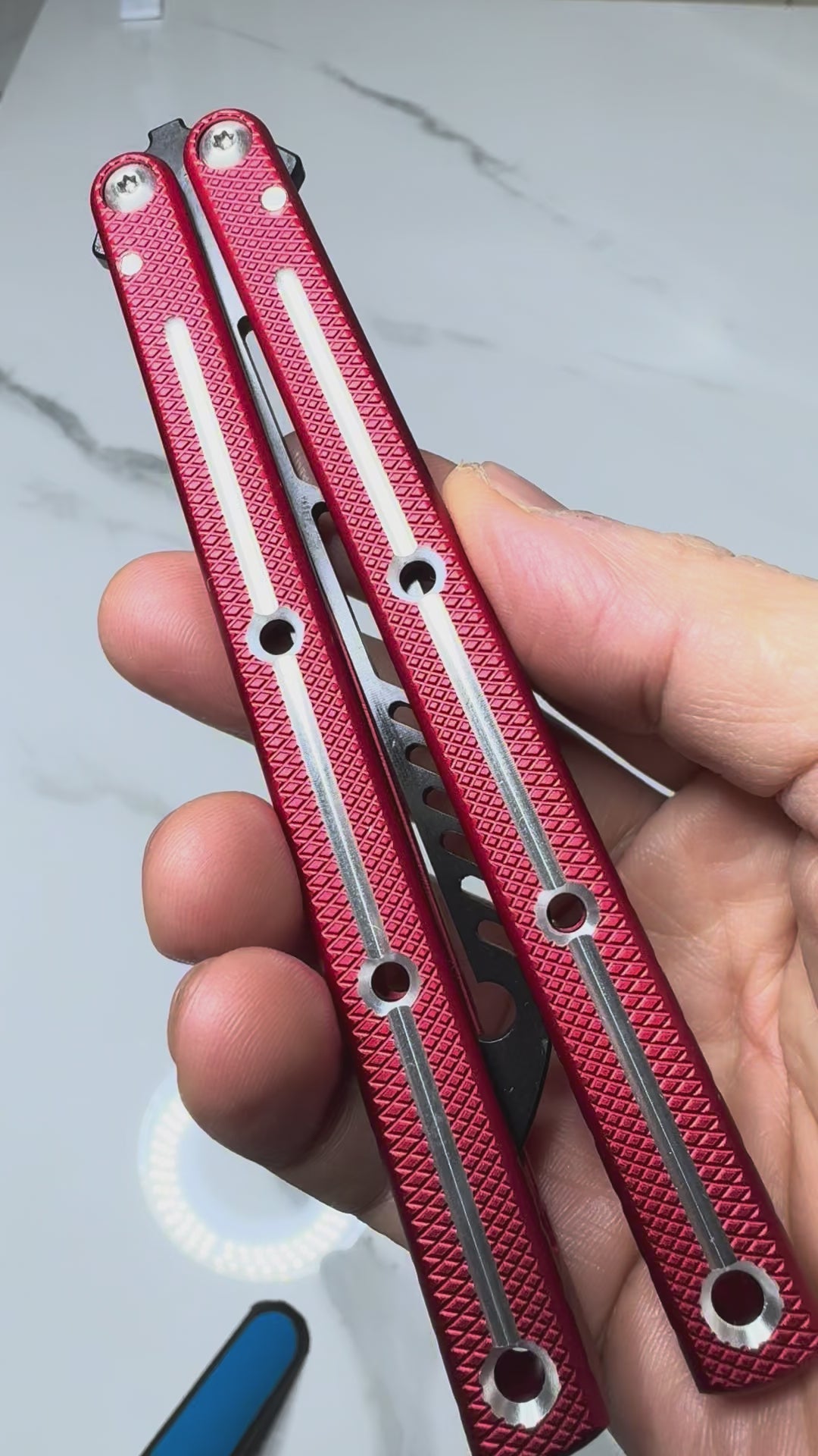 Butterfly Safe Balisong Trainer "RED” SEA MONSTER PREMIUM QUALITY Free Shipping